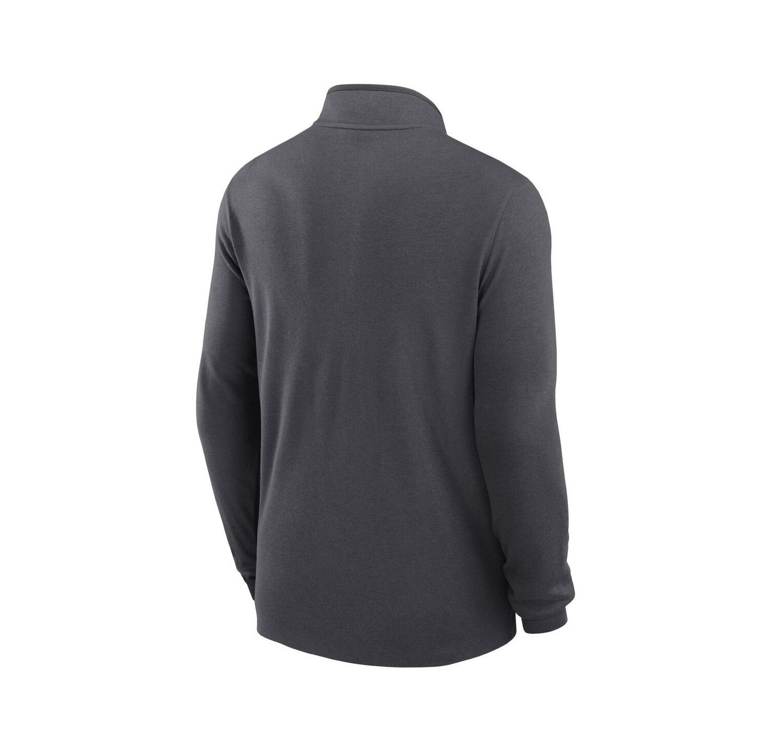 Men's Anthracite Arizona Cardinals Lightweight Victory Dri-FIT Half-Zip Pullover Hoodie