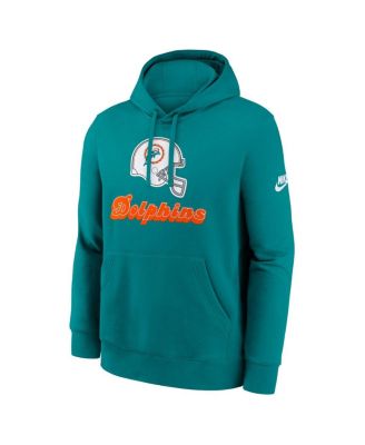 Men's Aqua Miami Dolphins Best Season Rewind Club Pullover Hoodie
