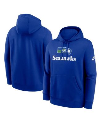 Nike - Men's Royal Seattle Seahawks Best Season Rewind Club Pullover Hoodie