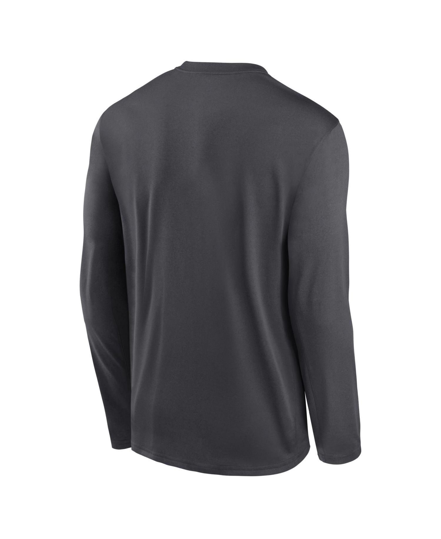 Men's Anthracite Minnesota Vikings Primetime Legend Icon Performance Long Sleeve T-Shirt