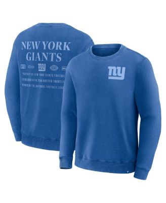 Fanatics - Men's Royal New York Giants Deep Route Pullover Sweatshirt