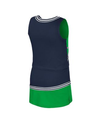 Big Girls 2-Piece Navy Notre Dame Fighting Irish Lollipop Park Cheer Set