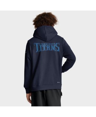 Men's Navy Tennessee Titans Sideline Standard Issue Initial Home Dri-FIT Hoodie
