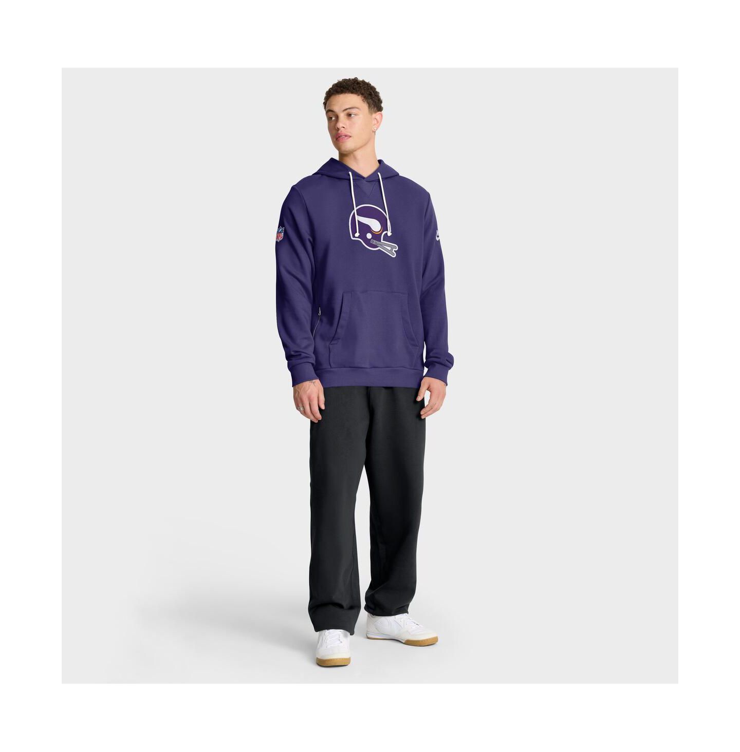 Мужская худи Nike Minnesota Vikings Sideline Standard Issue Alt 2 Dri-FIT, Purple — фото 3