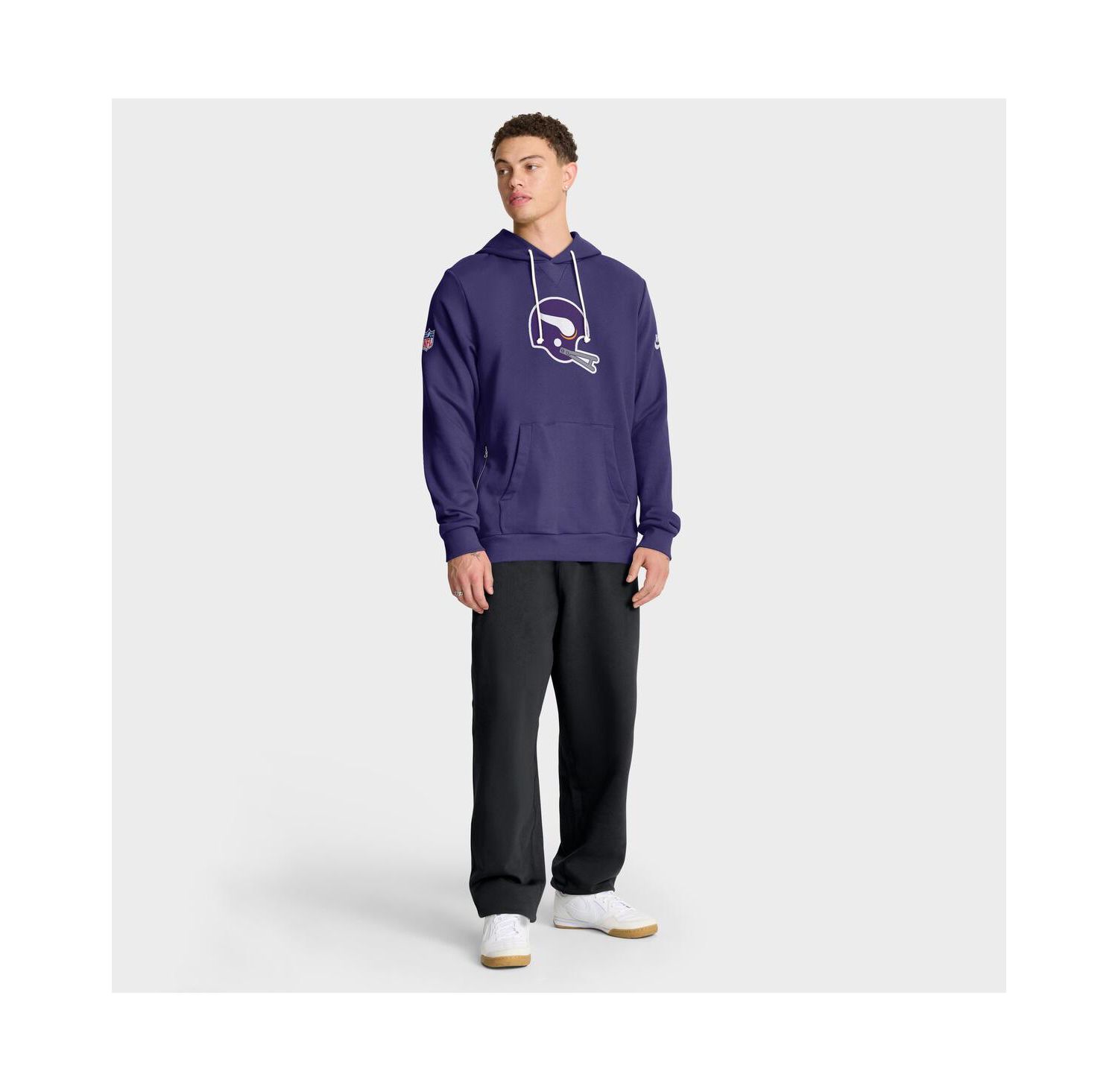 Men's Purple Minnesota Vikings Sideline Standard Issue Alt 2 Dri-FIT Hoodie