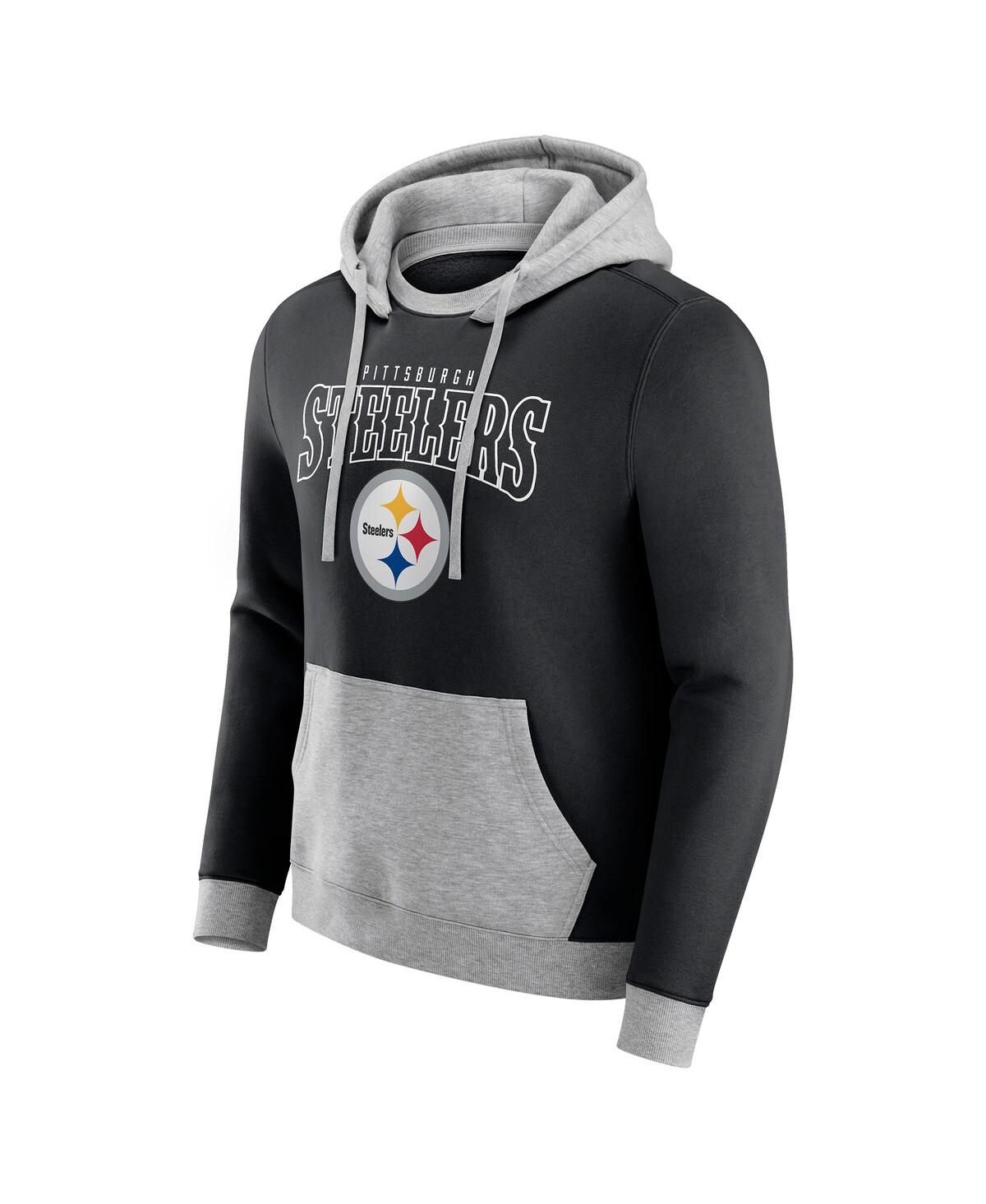 Fanatics Darius Rucker Collection By  Men's Black Pittsburgh Steelers Coaches Hoodie In Gray