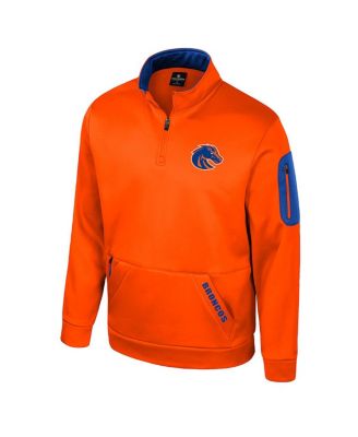 Men's Orange Boise State Broncos Mainframe Quarter-Zip Fleece Jacket