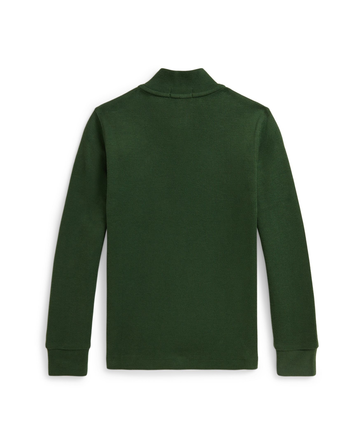 Polo Ralph Lauren Ribbed-knit Half-zip Pullover In Green