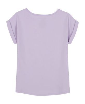 Girls' 7-16 City Round Neck High-Low Hem T-Shirt