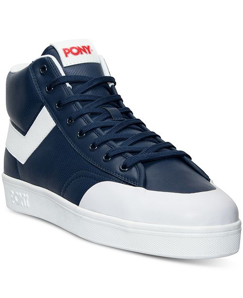Pony Men S Vintage Slam Dunk Hi Stadium Casual Sneakers From