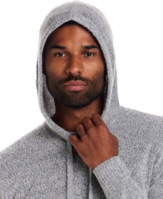Men's Boucle Textured Hoodie Sweater