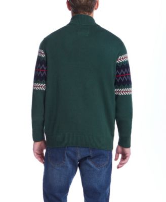 Men's Holiday Quarter-Zip Sweater