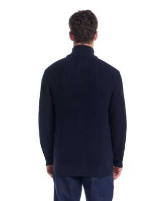 Men's Tuck Stitch Long Sleeves Sweater Jacket