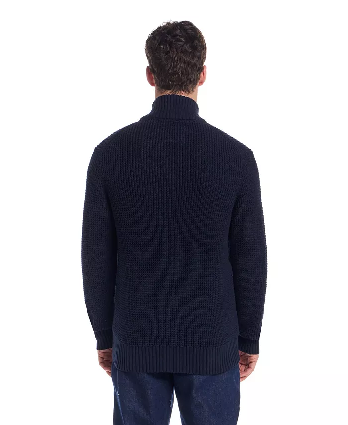 Men's Tuck Stitch Long Sleeves Sweater Jacket - thumbnail 5