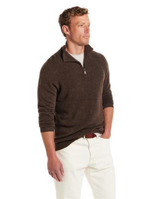 Men's Textured Quarter-Zip Sweater
