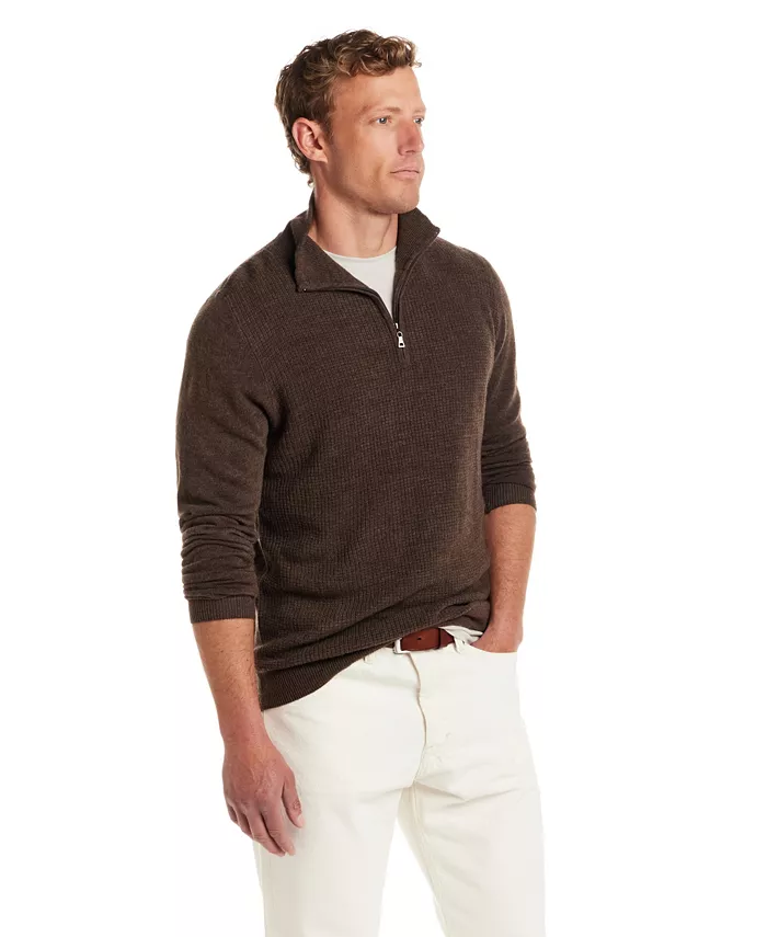 Men's Textured Quarter-Zip Sweater - thumbnail 10