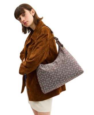 Juliet Large Signature Jacquard Shoulder Bag 38