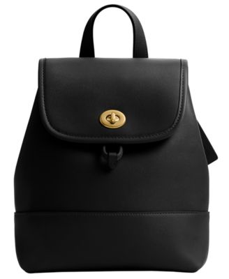 COACH - Originals Glovetanned Leather Turnlock Backpack
