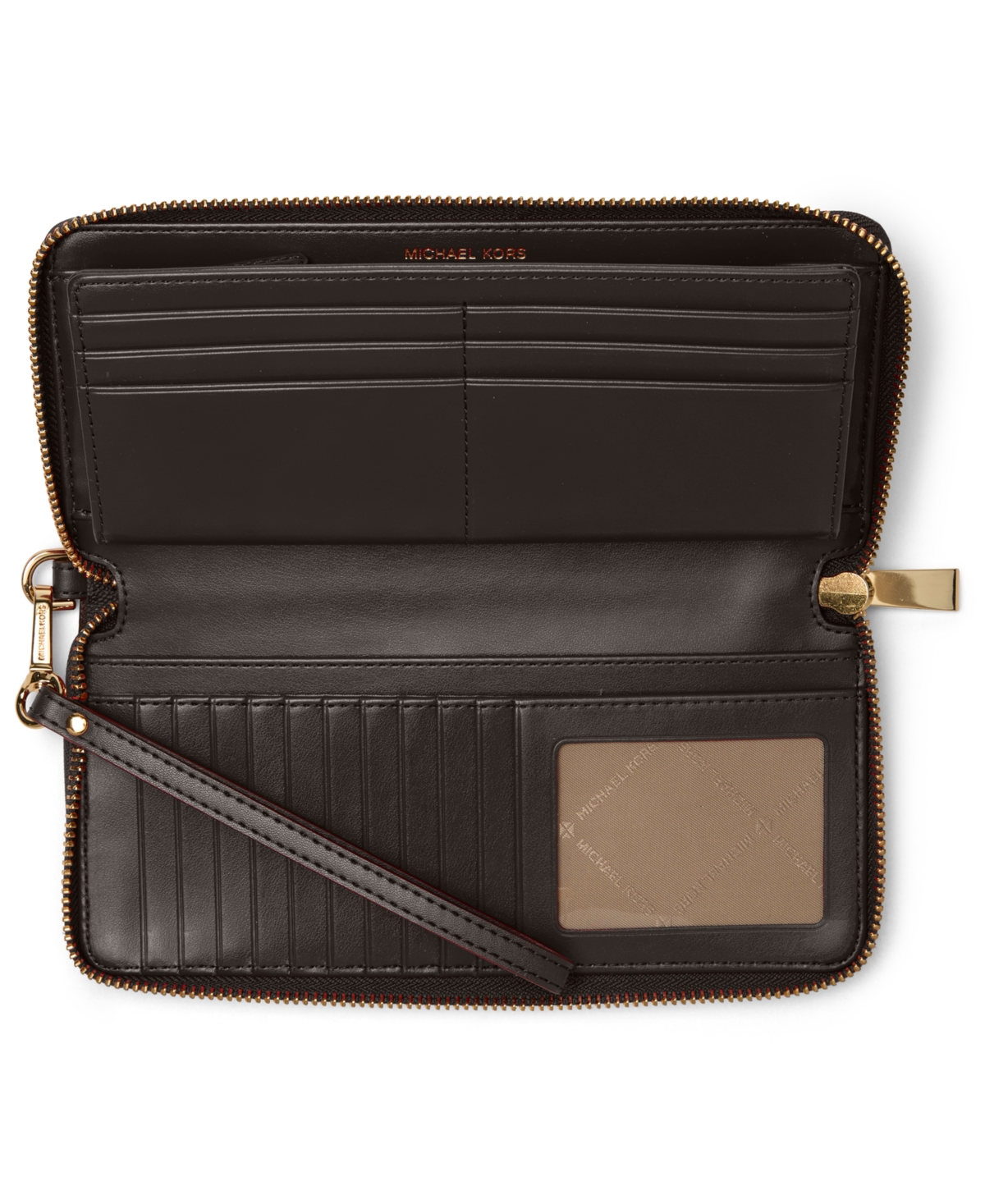 Michael Kors Michael  Jet Set Travel Continental Wallet In Brown