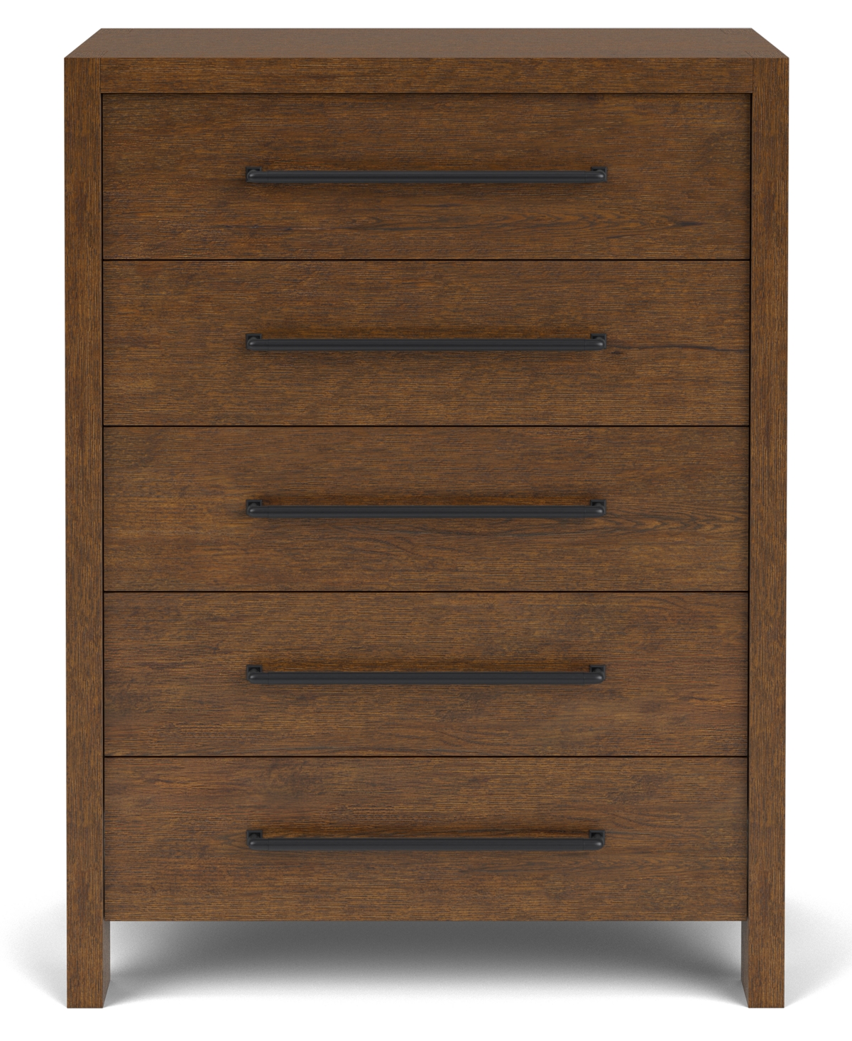 Macy's Furniture Davie Cracked Oak And Fabric 3-pc. King Panel Set