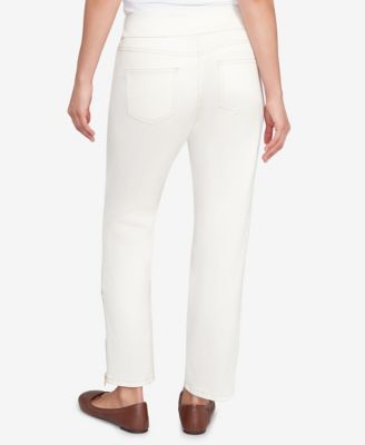 Petite Zipper Hem Pull-On Pants