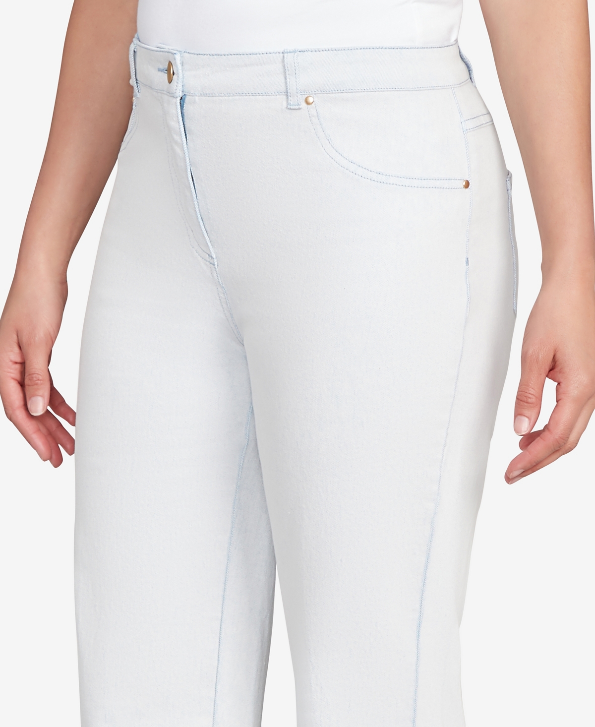 Ruby Rd. Petite Cuffed Pull-On Fly Pants