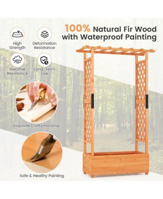 2PCS Raised Garden Bed Vertical Plant Container for Vine Climbing Plant Flower