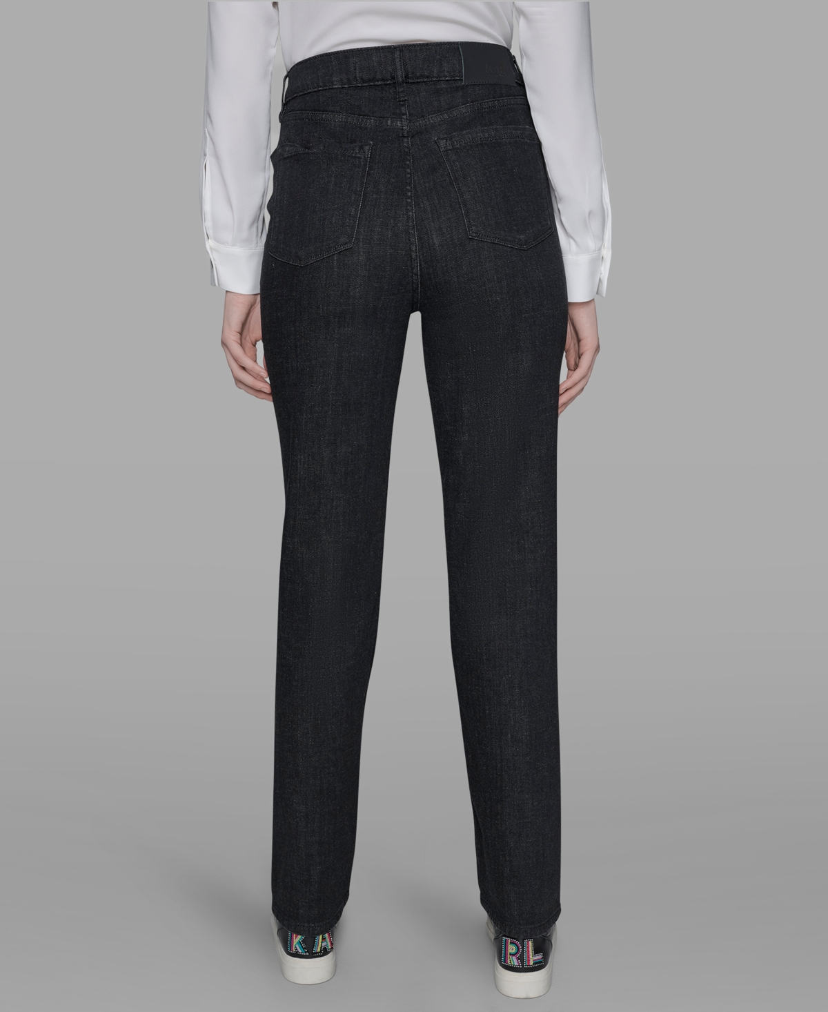 Karl Lagerfeld Paris Petite Rhinestone Denim Jeans