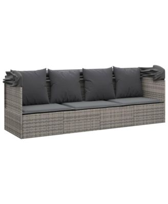 Outdoor Lounge Bed Grey