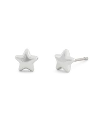 Rhodium Plated Pav&eacute; Star Jewelry Set
