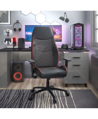 Aguil Faux Leather Adjustable Gaming Chair