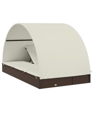 Patio Sunbed Brown