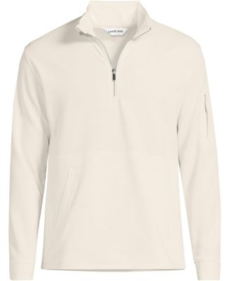 Men's Long Sleeve Cooling Performance Pique Quarter Zip