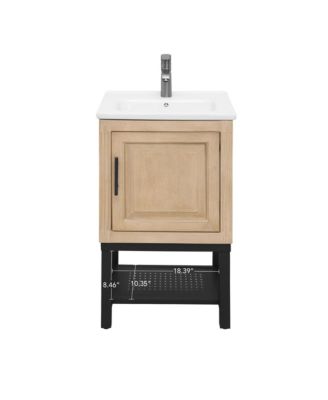 Small Bathroom Vanity with Sink Hot and Cold Bathroom Cabinet Bathroom Storage Organizer