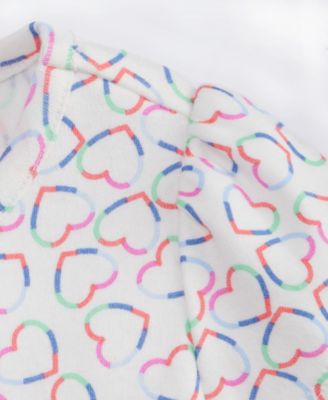 Girls' Toddler 2T-4T Linear Hearts Printed Dress, Macy's Exclusive