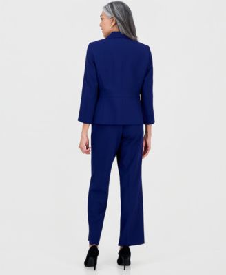 Women's Notch-Lapel Mid-Rise Pantsuit 