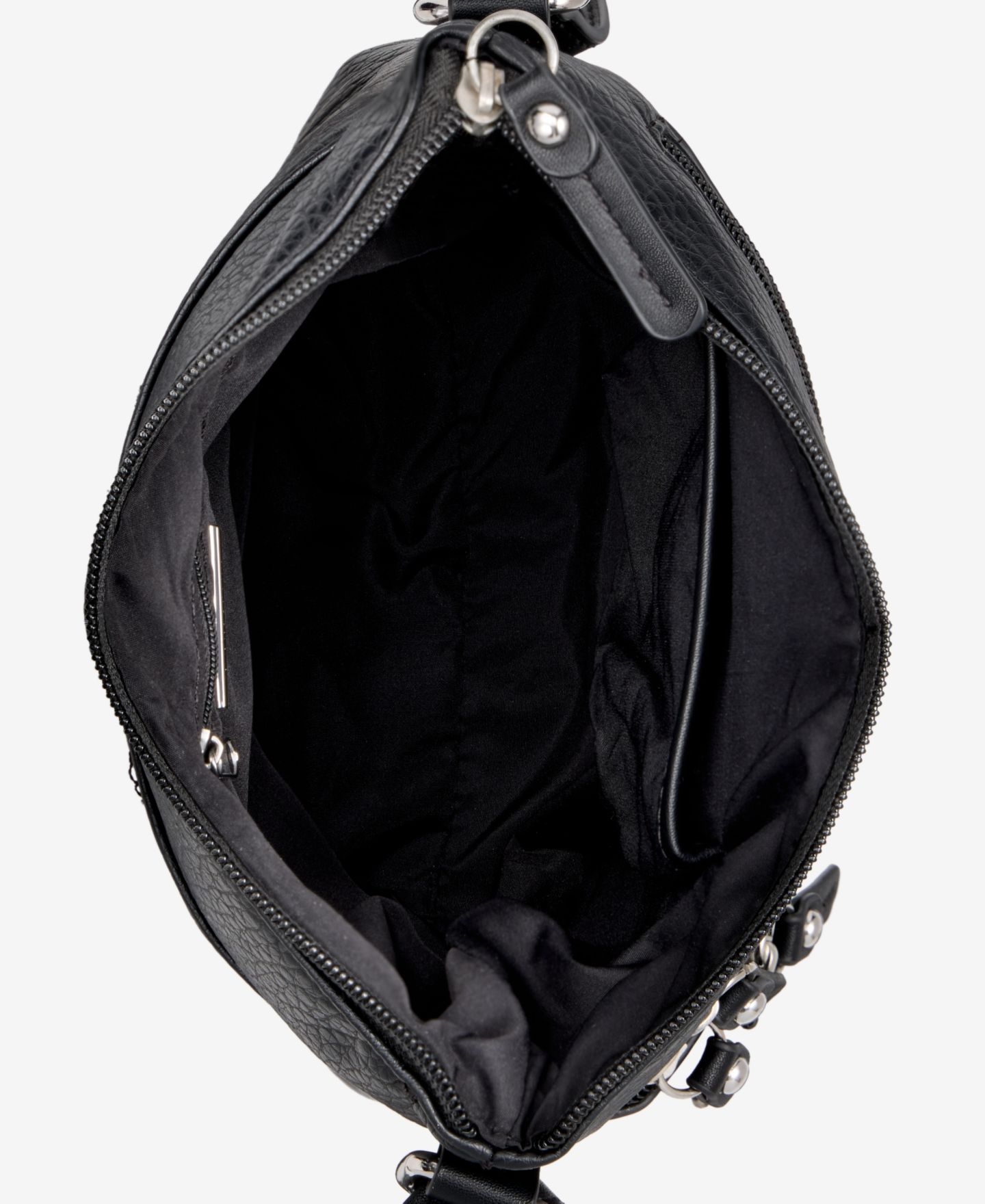 Женская сумка Giani Bernini Small Pebbled Crossbody, цвет: Чёрный — фото 7