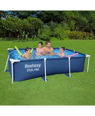 Steel Pro 8.5'x67"x24" Rectangular Above Ground Outdoor Swimming Pool