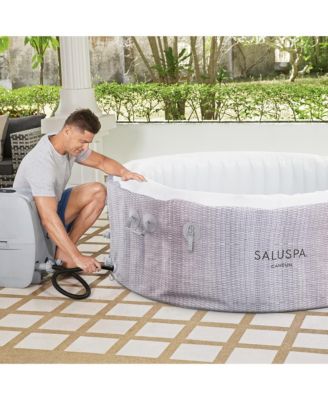 SaluSpa Cancun 2 to 4 Person Inflatable Hot Tub, Energy-Efficient Spa