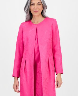 Women's Jacquard Jacket & Round-Neck Sheath Dress