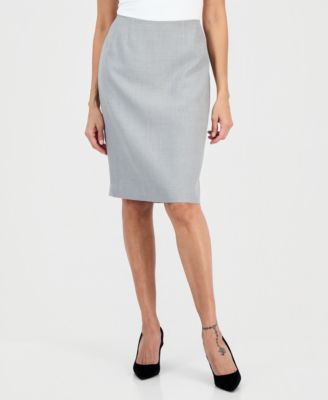 Women's Peak-Lapel Slim-Fit Skirt Suit 