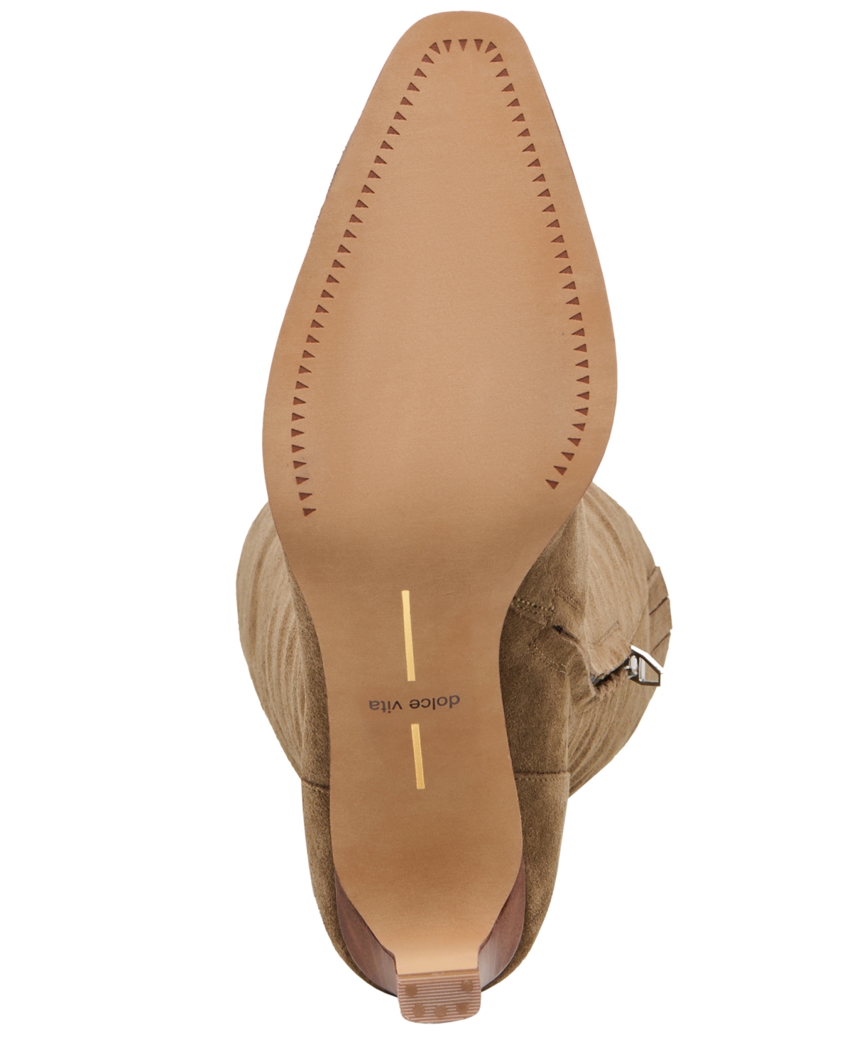Dolce Vita Women's Emmi Pointed-toe Blade-heel Knee-high Tall Dress Boots In Brown