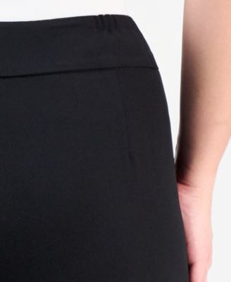 Plus Size Notch-Lapel Mid-Rise Pantsuit 