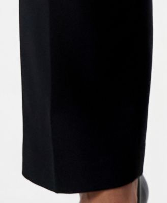 Plus Size Notch-Lapel Mid-Rise Pantsuit 