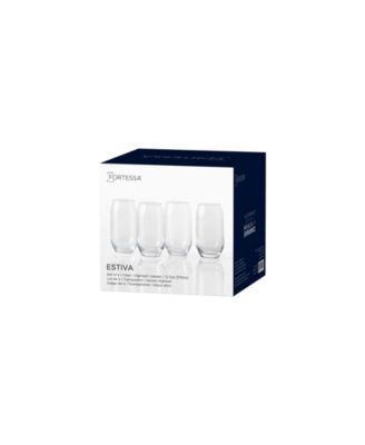 Estiva Highball Sparkling Cocktail Glasses, Set of 4
