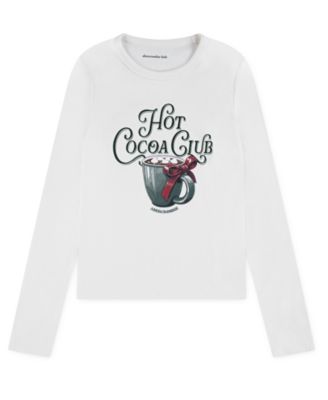 abercrombie kids - Girls Hot Cocoa Club 5-18 Long Sleeve T-Shirt