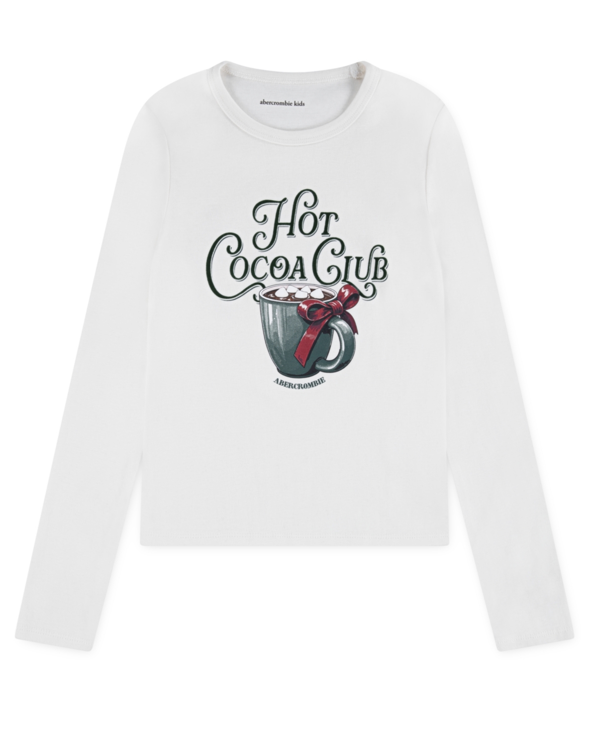Abercrombie Girls 5-18 Hot Cocoa Club 5-18 Long Sleeve T-shirt In Gray