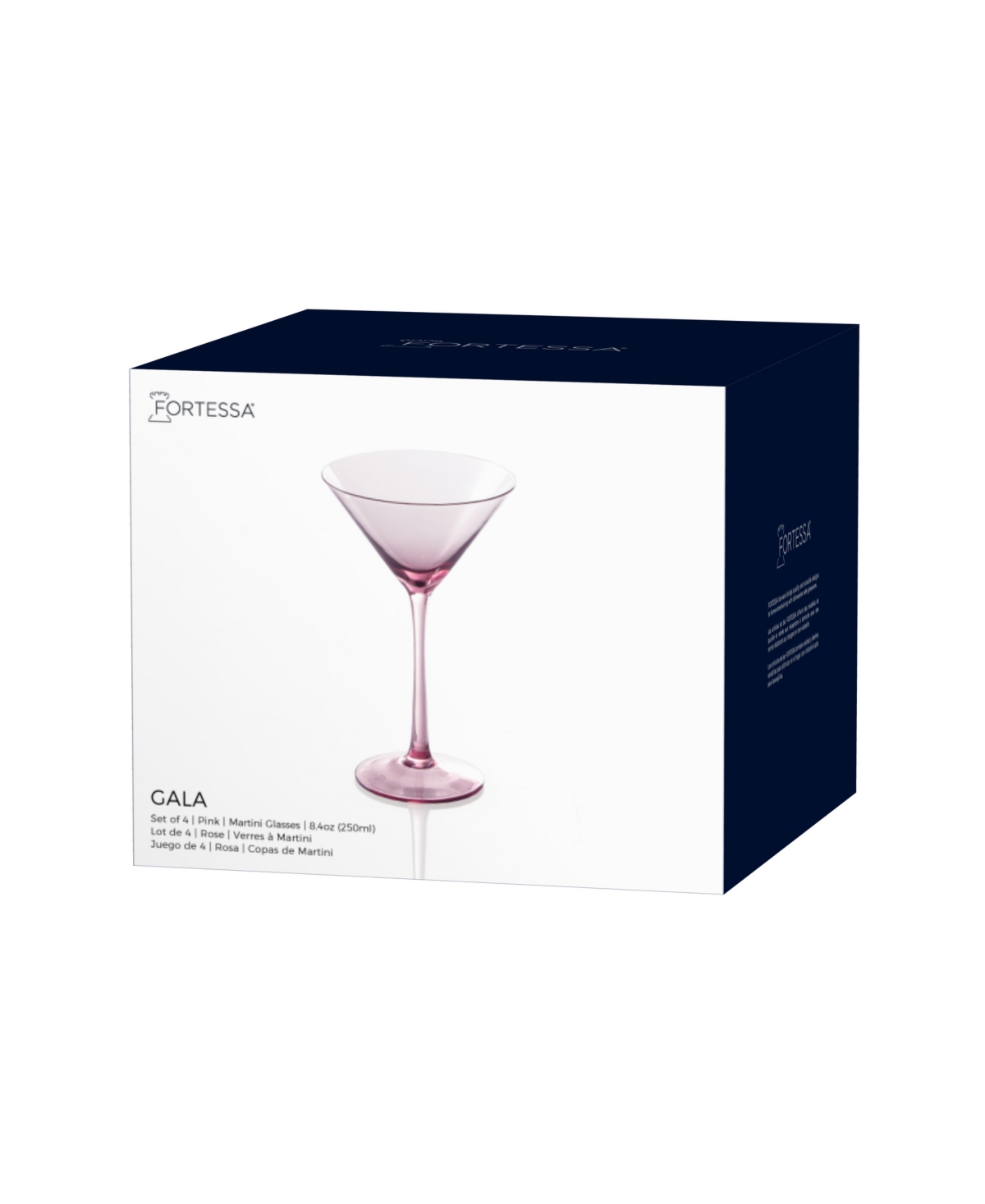 Fortessa Gala Martini Glasses, Set Of 4 In Purple