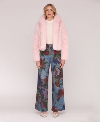 Women's Faux Fur Long Sleeve Jacket