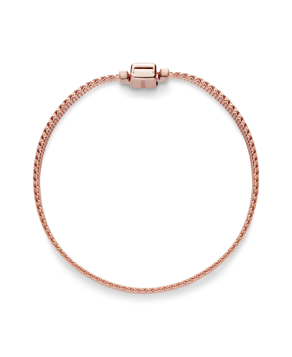 Pandora Rose Gold Plated Reflexions Mesh Bracelet In Metallic